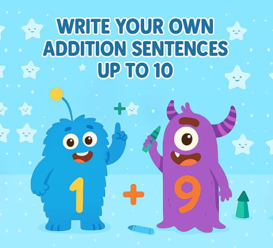 Write Your Own Addition Sentences  up To 10