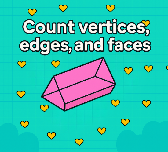 Count vertices, edges, and faces