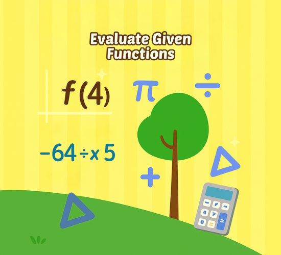 Evaluate Given Functions
