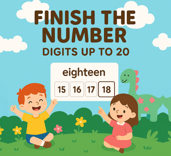Finish the Number Digits up To 20