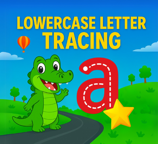 Lowercase Letter a Tracing
