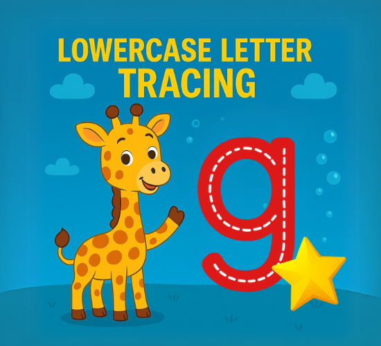 Lowercase Letter g Tracing