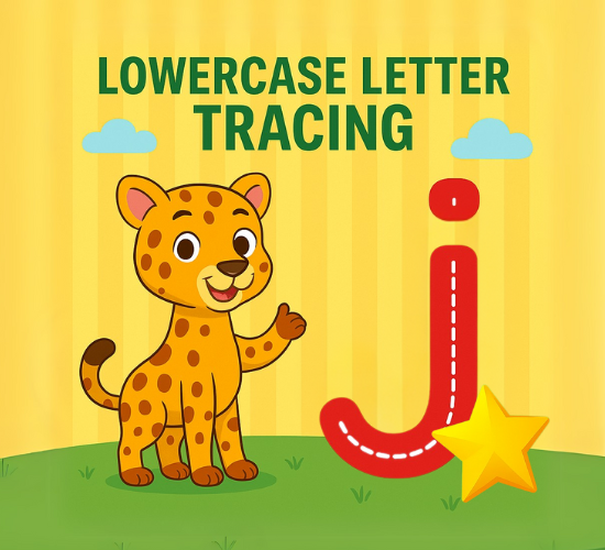 Lowercase Letter j Tracing