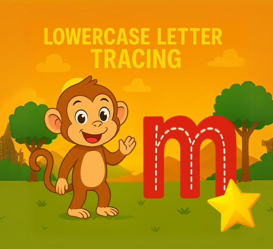 Lowercase Letter m Tracing