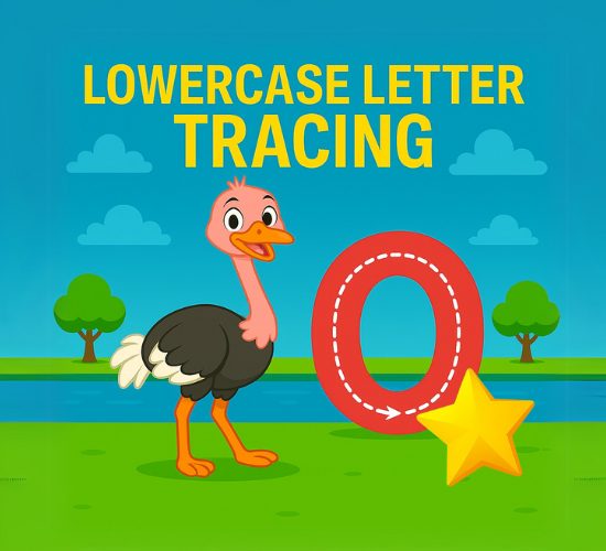 Lowercase Letter o Tracing