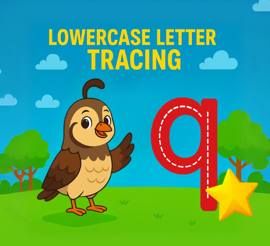 Lowercase Letter q Tracing
