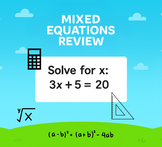 Mixed Equations Review