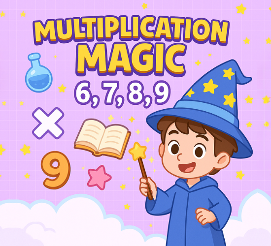 Multiplication Magic: 6, 7, 8, 9
