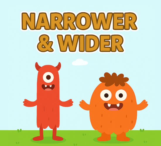 Narrower & Wider