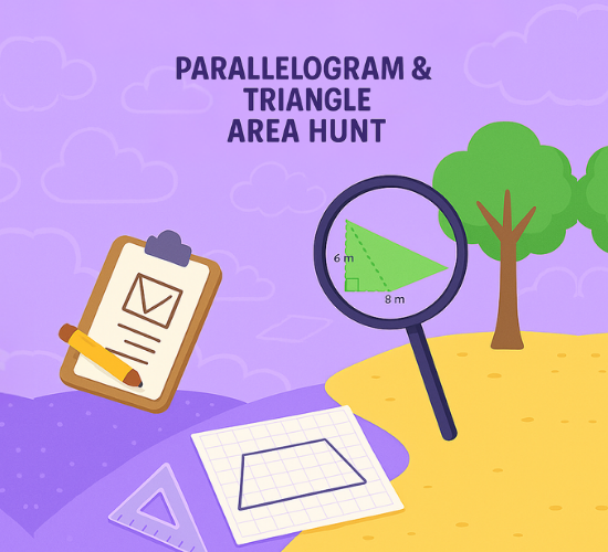 Parallelogram & Triangle Area Hunt