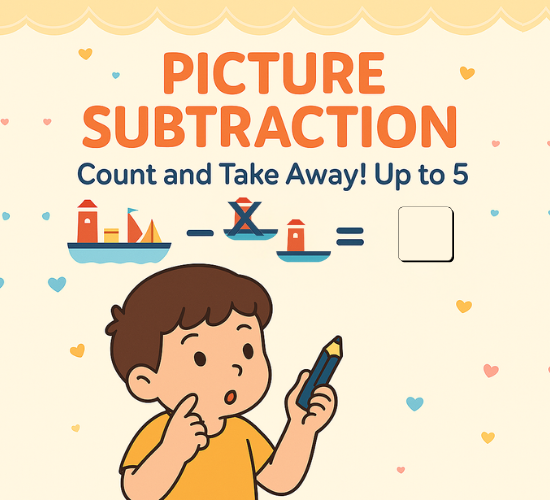 Picture Subtraction: Count and Take Away! Up to 5