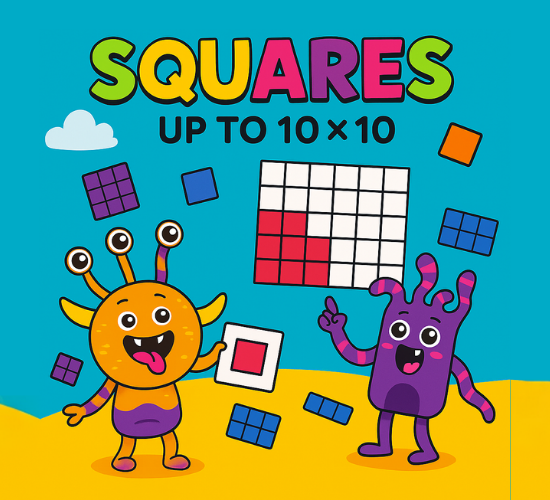 Squares Up to 10 x 10
