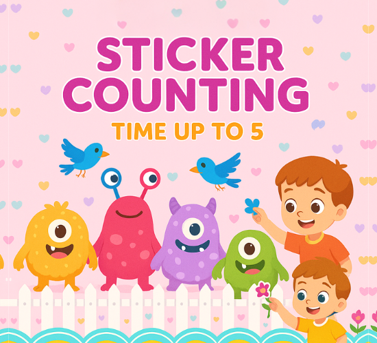Sticker Counting Time Up to 5