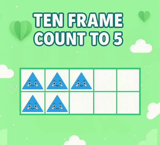 Ten Frame Count to 5!