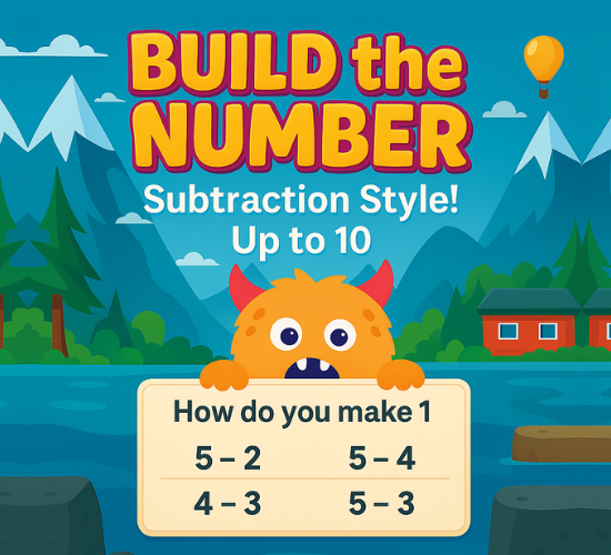 Build the Number: Subtraction Style! Up to 10