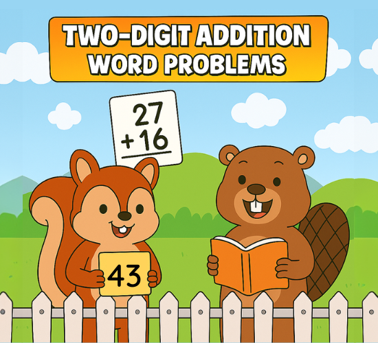 Two-Digit Addition Word Problems
