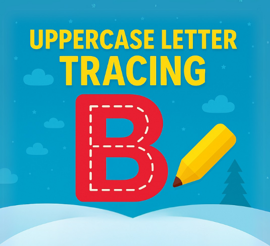 Uppercase Letter B Tracing
