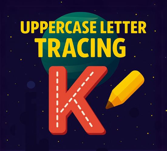 Uppercase Letter K Tracing