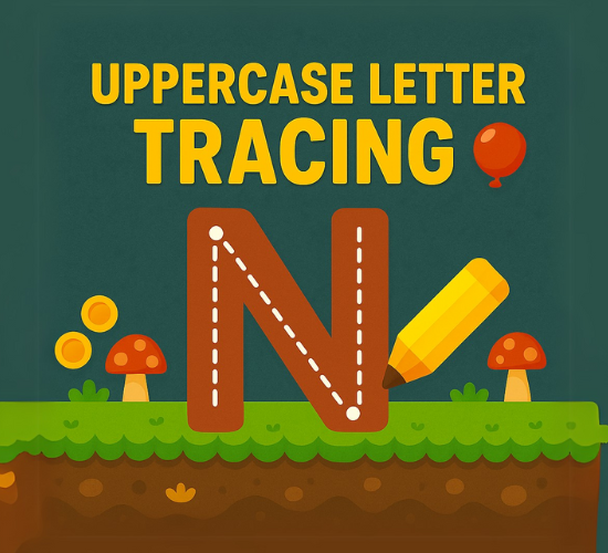 Uppercase Letter N Tracing