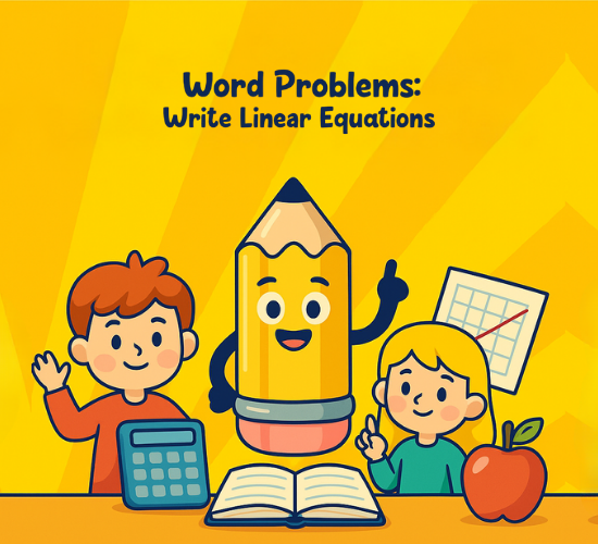 Word Problems: Write Linear Equations