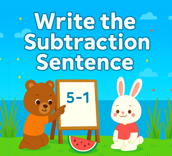 Write the Subtraction Sentence