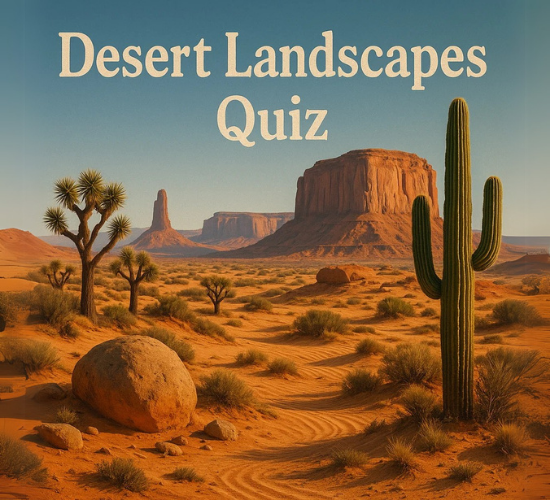 Types of Desert Landscapes Quiz