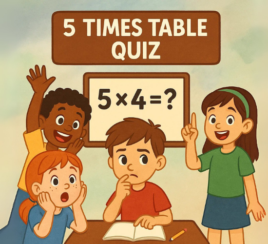 5 Times Table Quiz