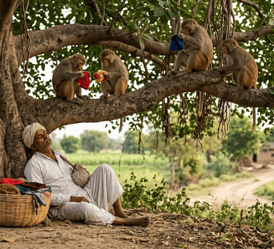 The Cap-seller and the Monkeys
