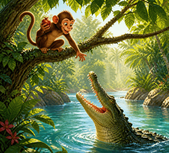 The Monkey and the Crocodile