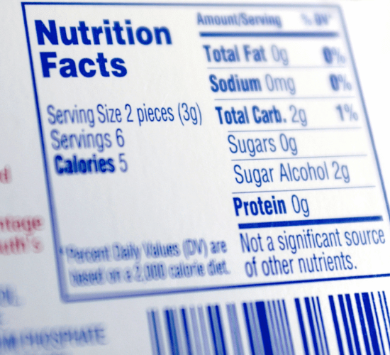Reading Food Labels MCQ for Grade 3 Science Olympiad