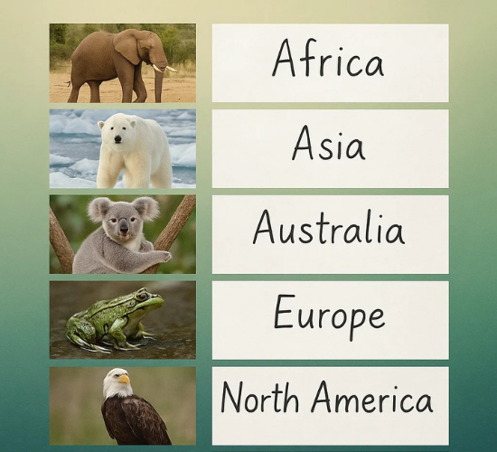 Amazing Animals and Their Continents Quiz