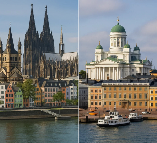 Cities in Germany vs Finland Quiz
