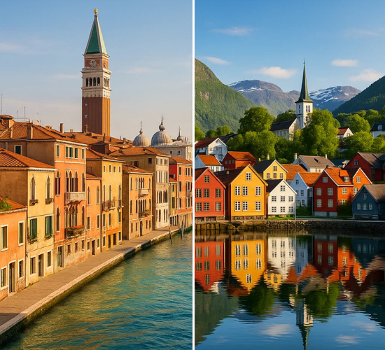 Top Cities in Italy vs Norway Quiz