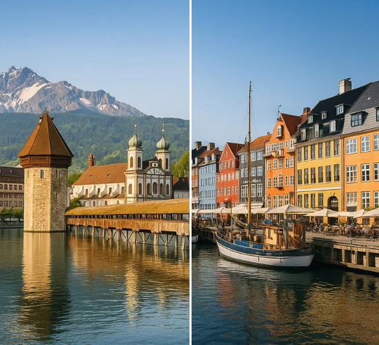 Famous Cities in Switzerland vs Denmark Quiz