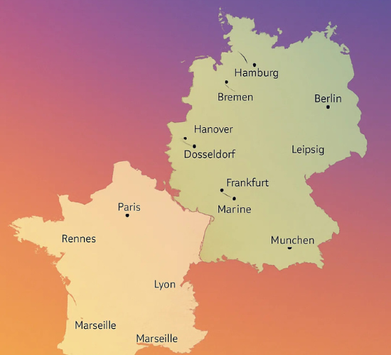 Cool Germany vs France Cities Quiz
