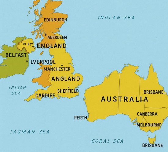 Fun UK vs Australia Cities Quiz