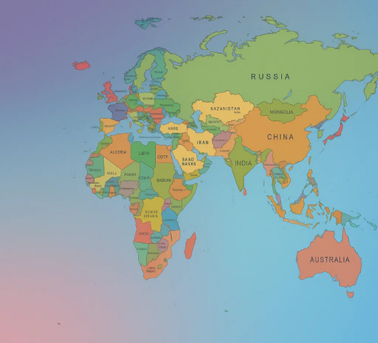 Countries of Asia, Africa, and Europe Quiz