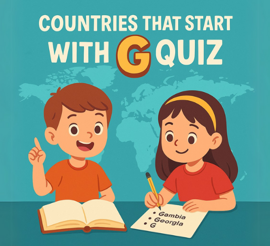Only Geniuses Know G Countries Facts and Capitals Quiz