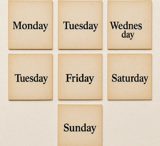 Days of The Week Quiz