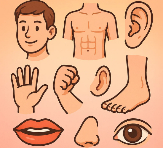 Identify Human Body Parts Quiz