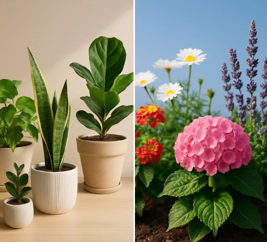 Indoor Plants and Outdoor Plants Classify Quiz