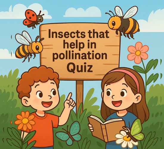 Insects that help in pollination Quiz