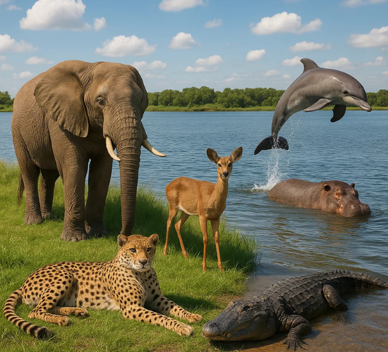 Amazing Land vs Water Animals Classify Quiz