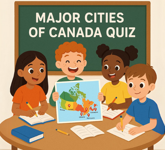 Major Cities Of Canada Quiz