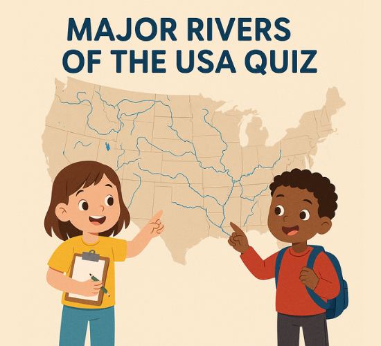 Major Rivers Of The USA Quiz