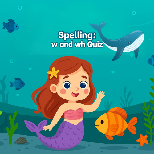 Ready to Learn w and wh Spellings Quiz