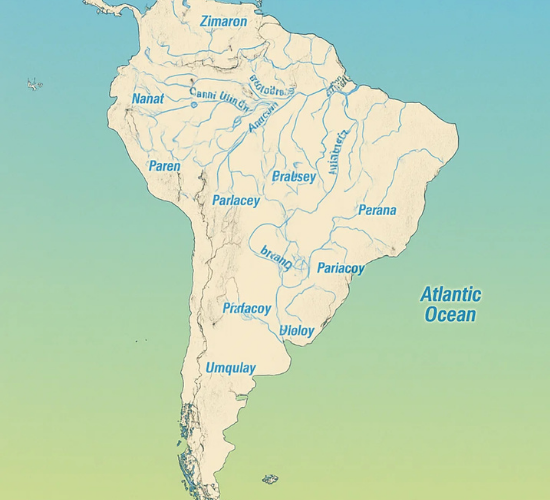 Rivers of South America Write Down Quiz