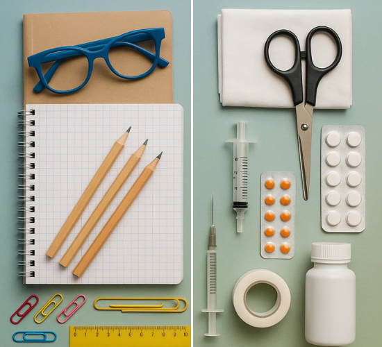 School vs Hospital Items Quiz