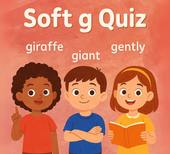 Soft g words Quiz