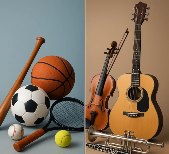 Sports Equipment vs Musical Instruments Quiz